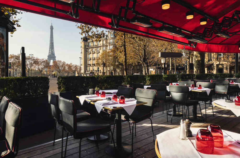 Restaurante Chez Francis com vista para Torre Eiffel