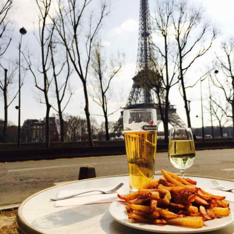 Restaurante Le New York Paris vista da Torre Eiffel